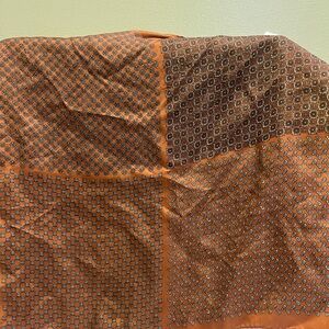 Brown Patterned Scarf